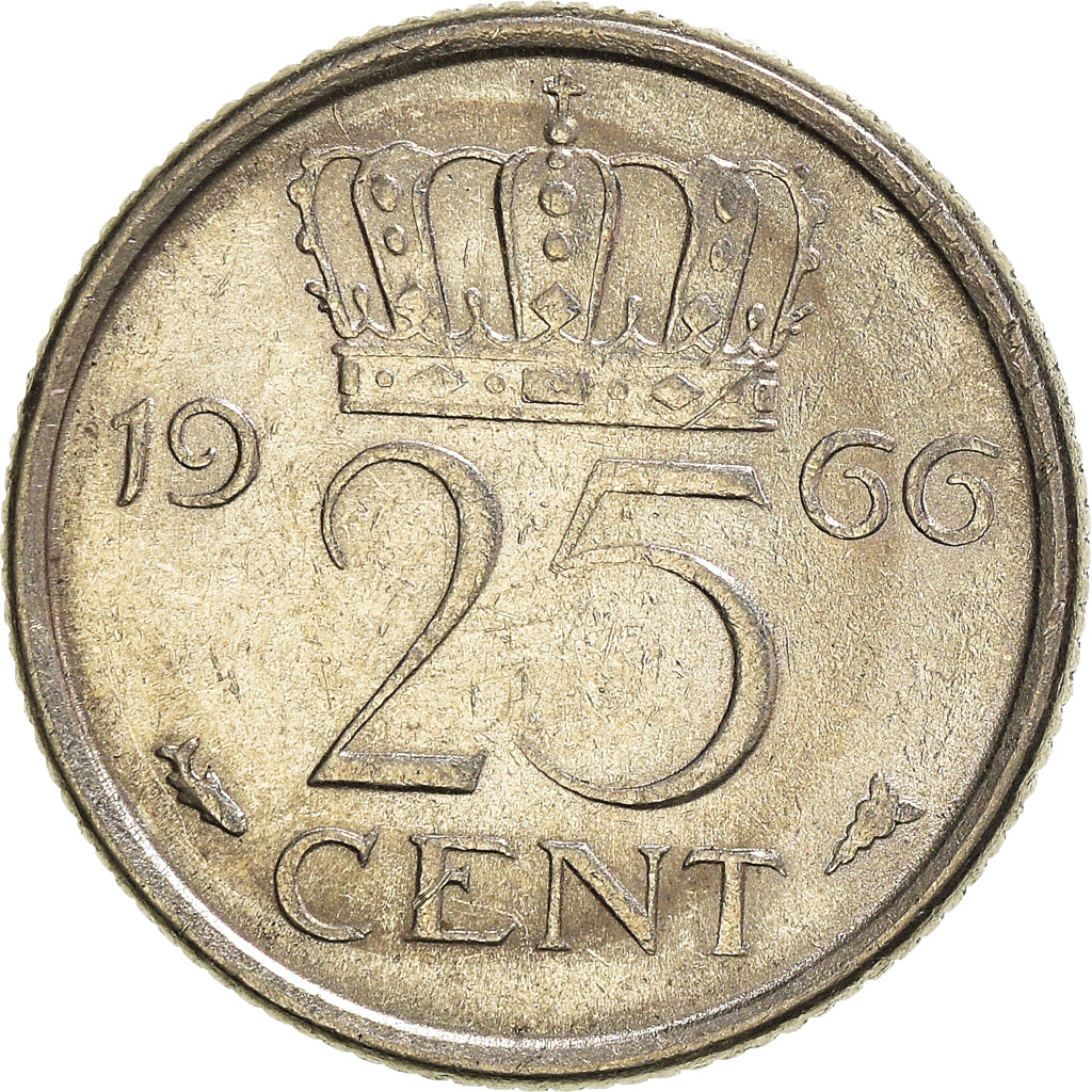 Moneta, Holandia, 25 Cents, 1966