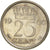 Moneda, Países Bajos, 25 Cents, 1966