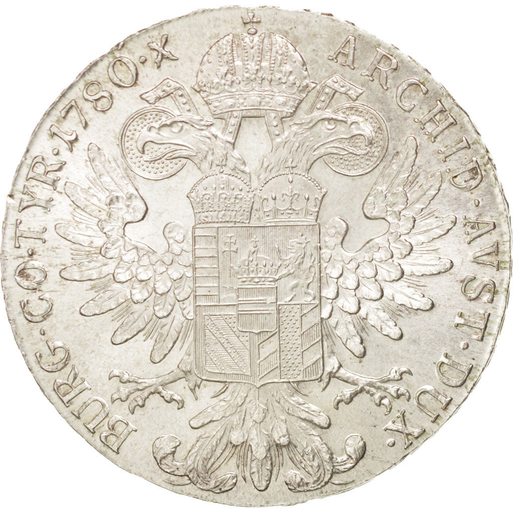 AUSTRIA, Thaler, 1780, KM #T1, MS(63), Silver, 41, 27.95