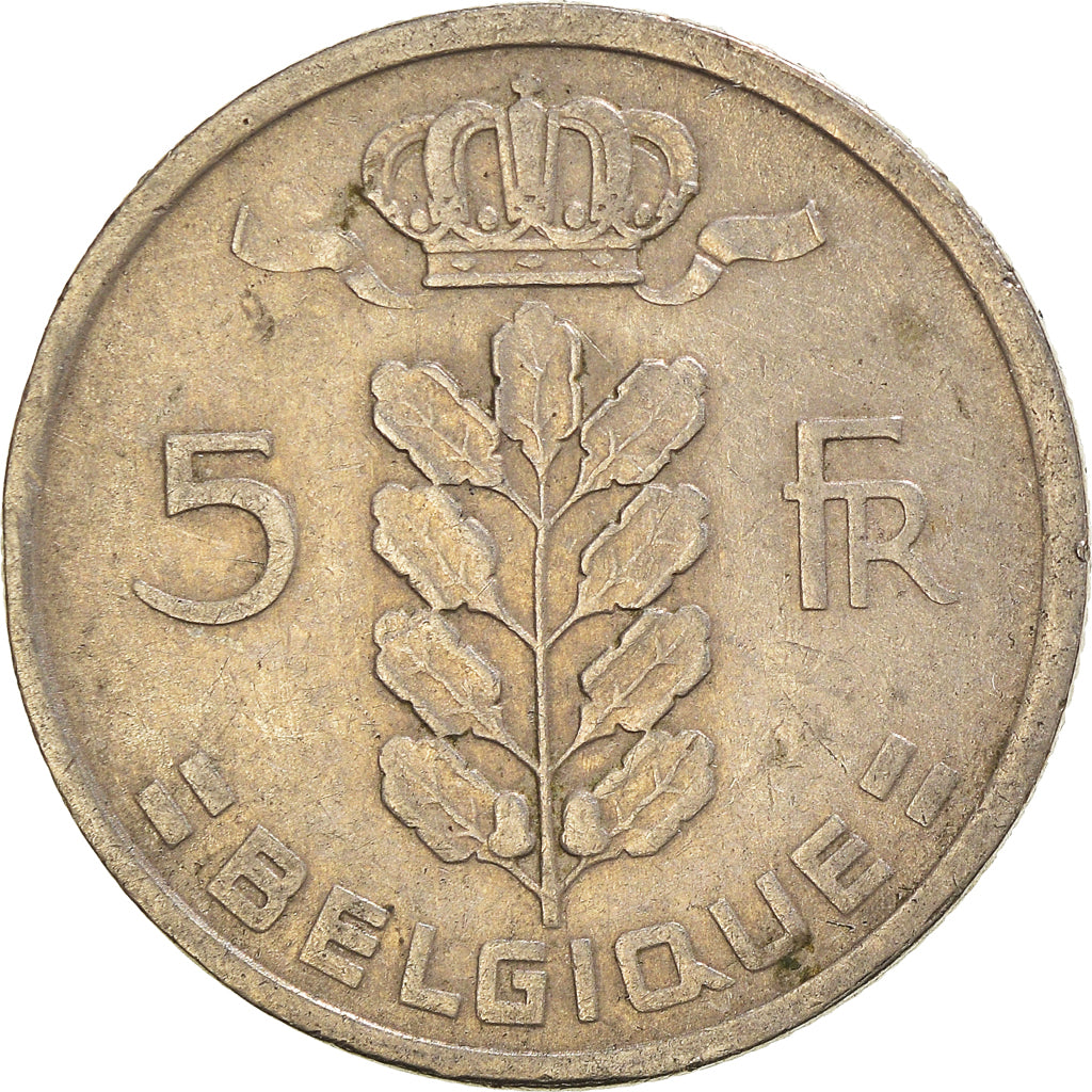 Moneda, Bélgica, 5 Francs, 5 Frank, 1950