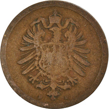Moeda, ALEMANHA - IMPÉRIO, Pfennig, 1876
