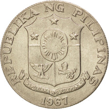 PHILIPPINES, 50 Sentimos, 1967, KM #200, MS(63), Copper-Nickel-Zinc, 27, 7.87