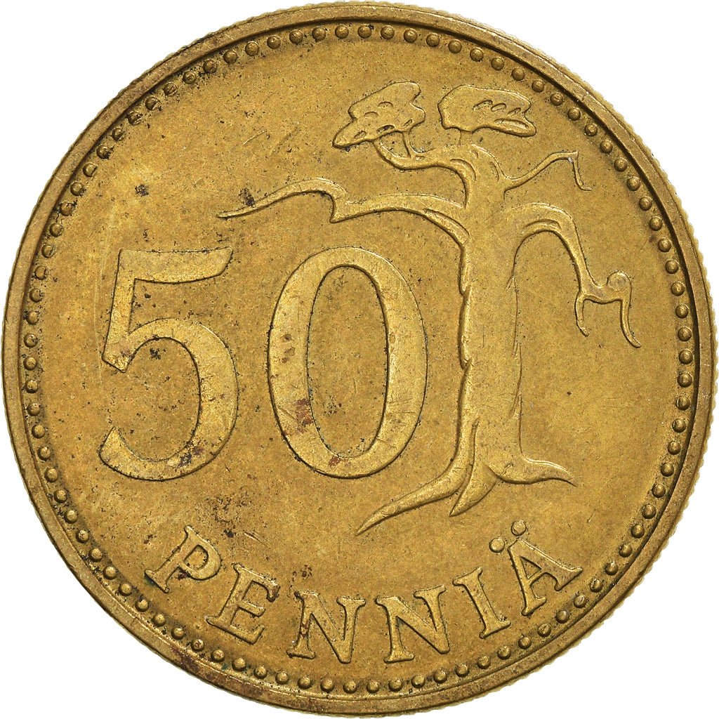 Moneta, Finlandia, 50 Penniä, 1982