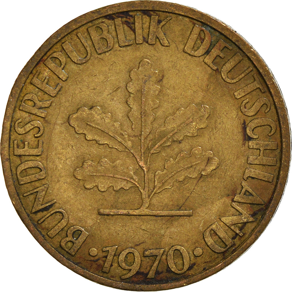 Coin, GERMANY - FEDERAL REPUBLIC, 10 Pfennig, 1970