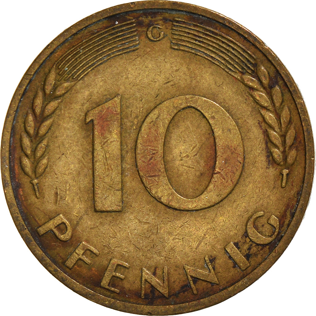 Coin, GERMANY - FEDERAL REPUBLIC, 10 Pfennig, 1970