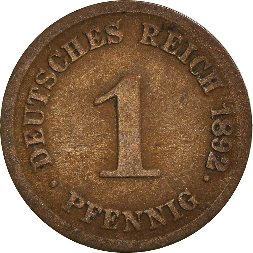 Moneta, Niemcy, Pfennig, 1892