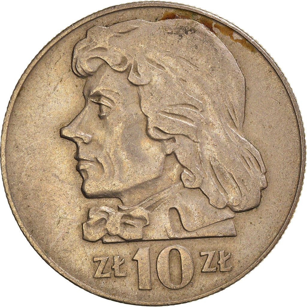 Moneta, Polonia, 10 Zlotych, 1969