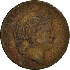 Moeda, Peru, 5 Centavos, 1956