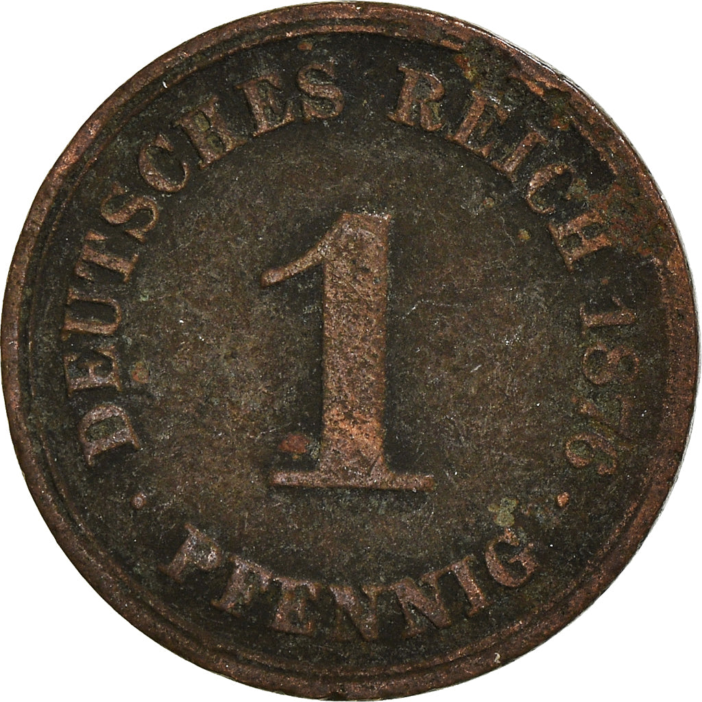 Moneta, GERMANIA - IMPERO, Pfennig, 1876