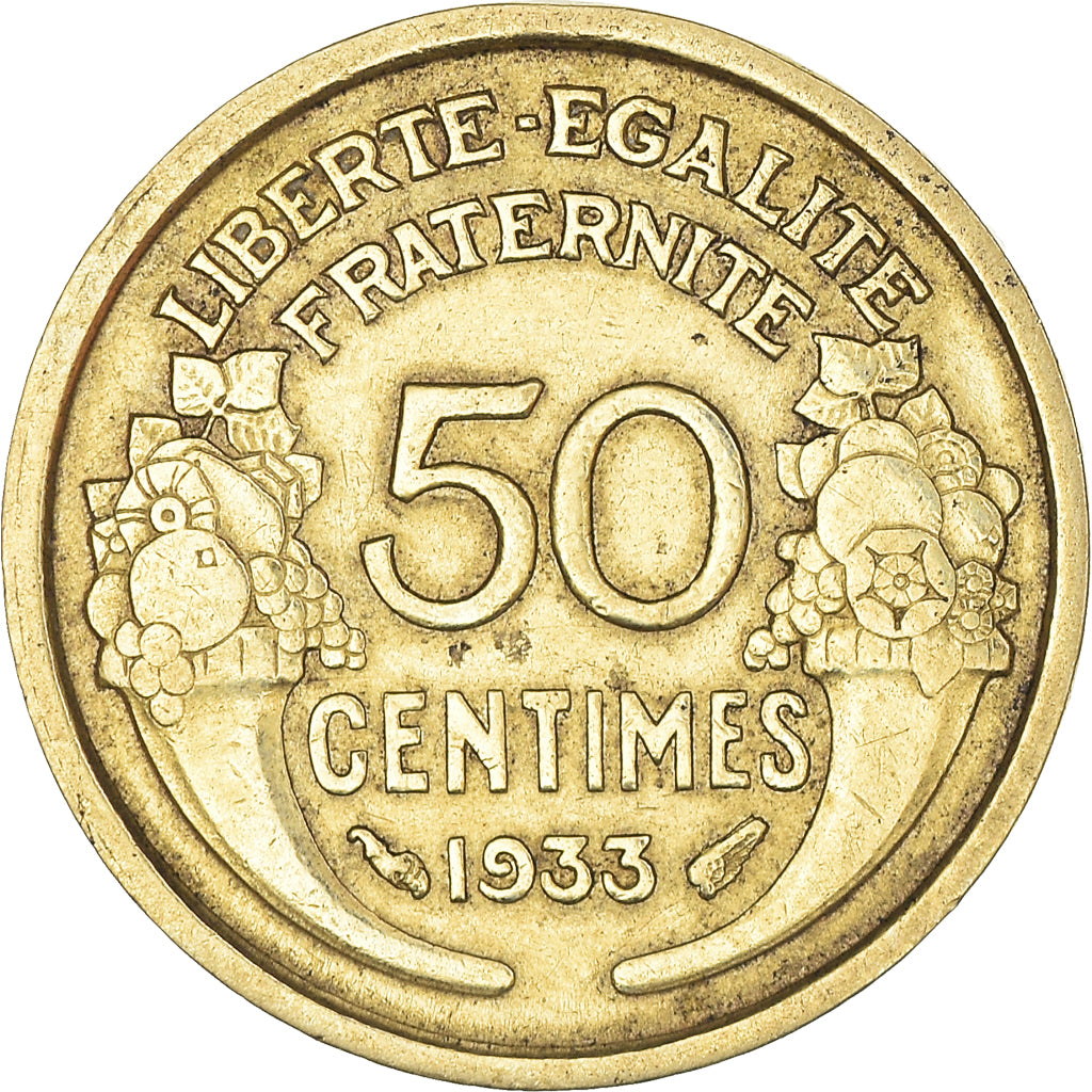 Munten, Frankrijk, 50 Centimes, 1933
