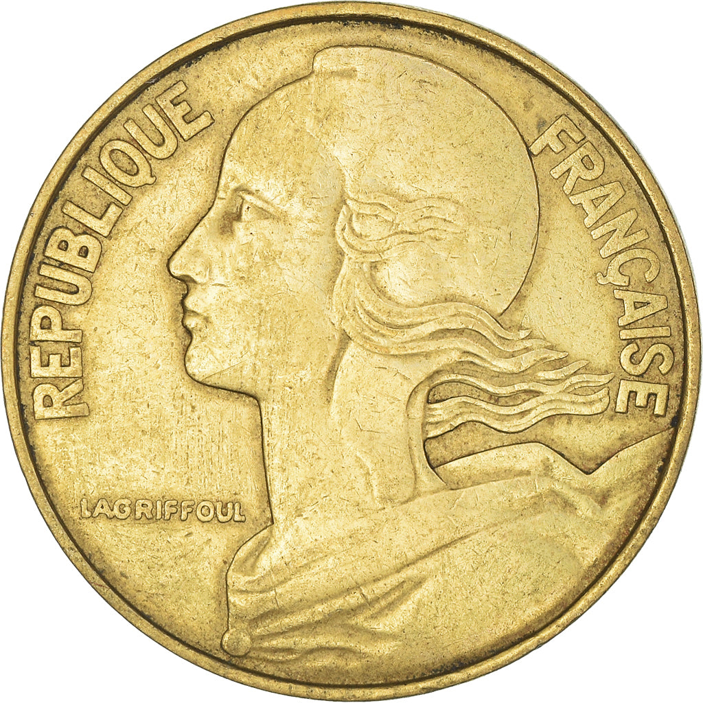 Moeda, França, 20 Centimes, 1973