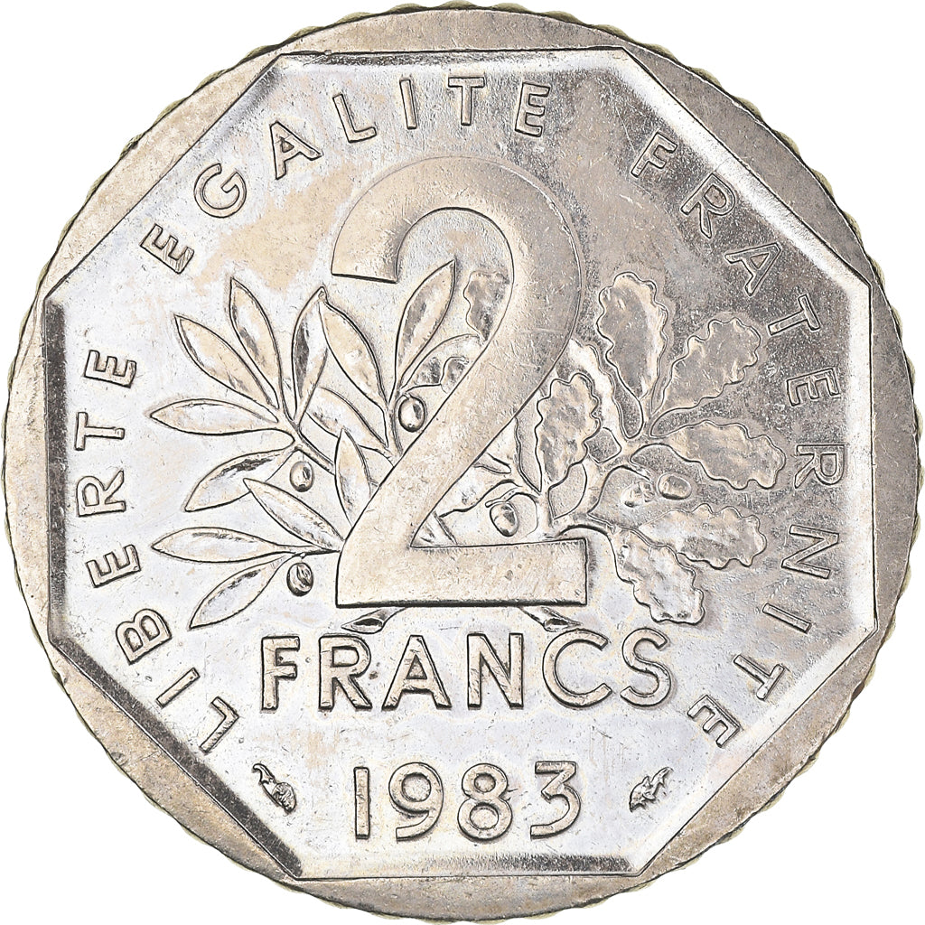 Coin, France, 2 Francs, 1983