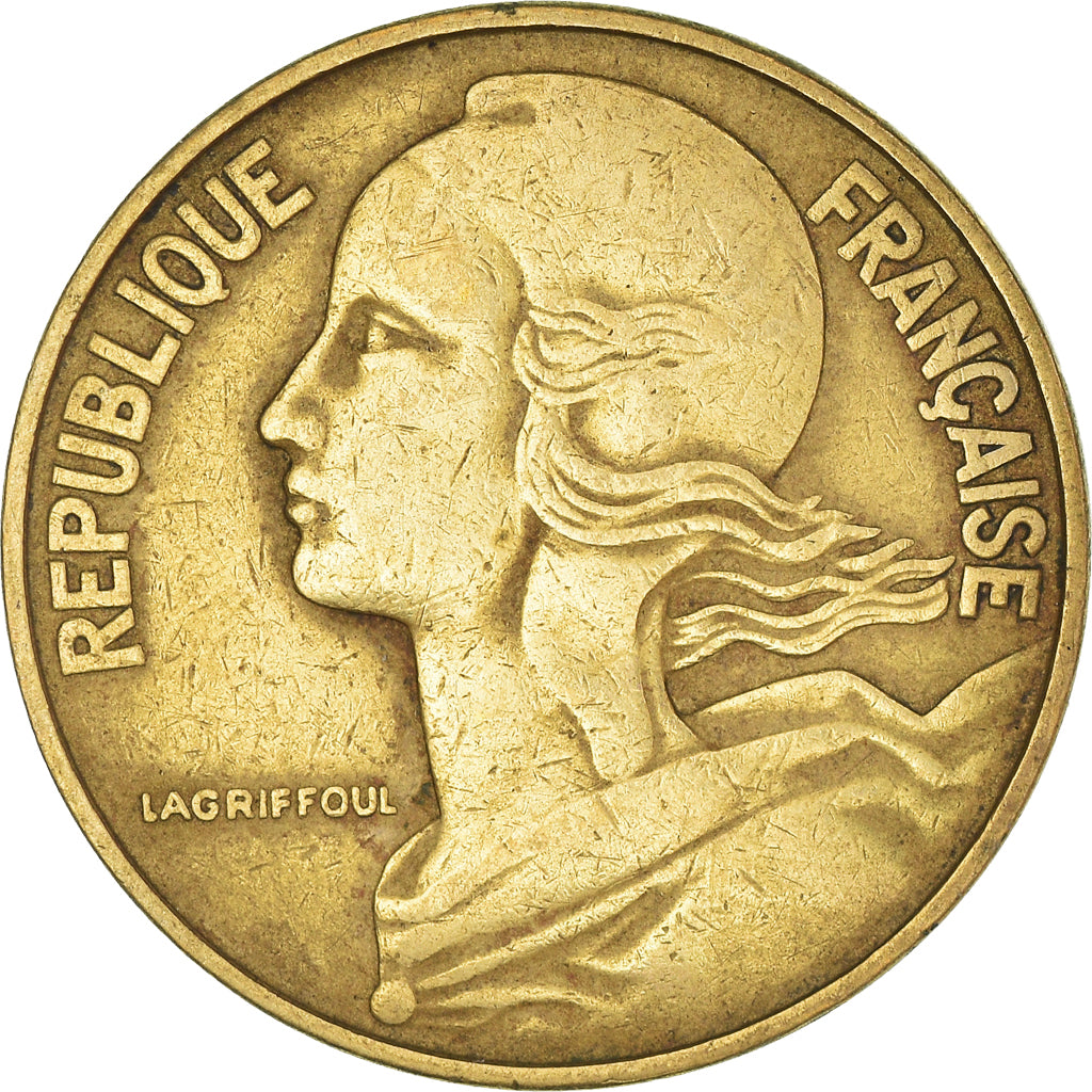 Moeda, França, 20 Centimes, 1963