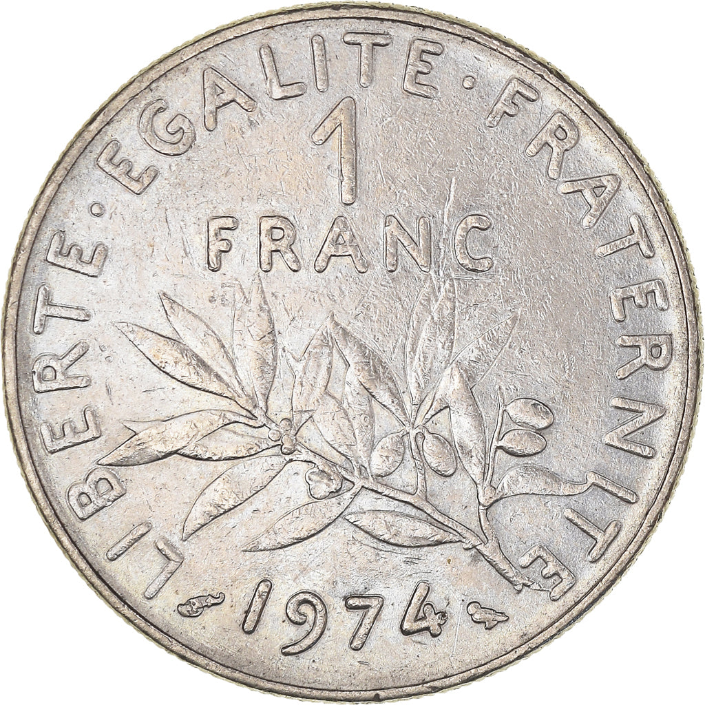 Münze, Frankreich, Franc, 1974