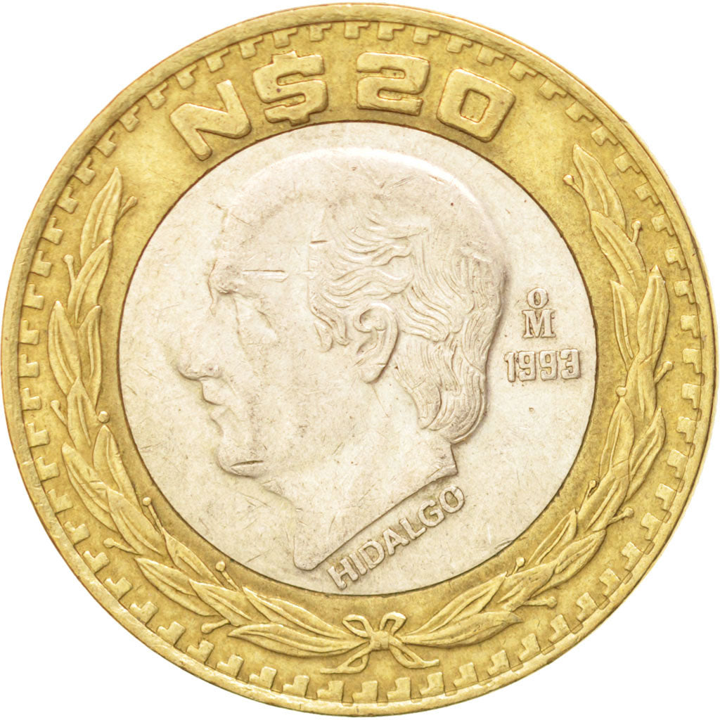 Mexique, République, 20 Nuevos Pesos 1993, KM 561