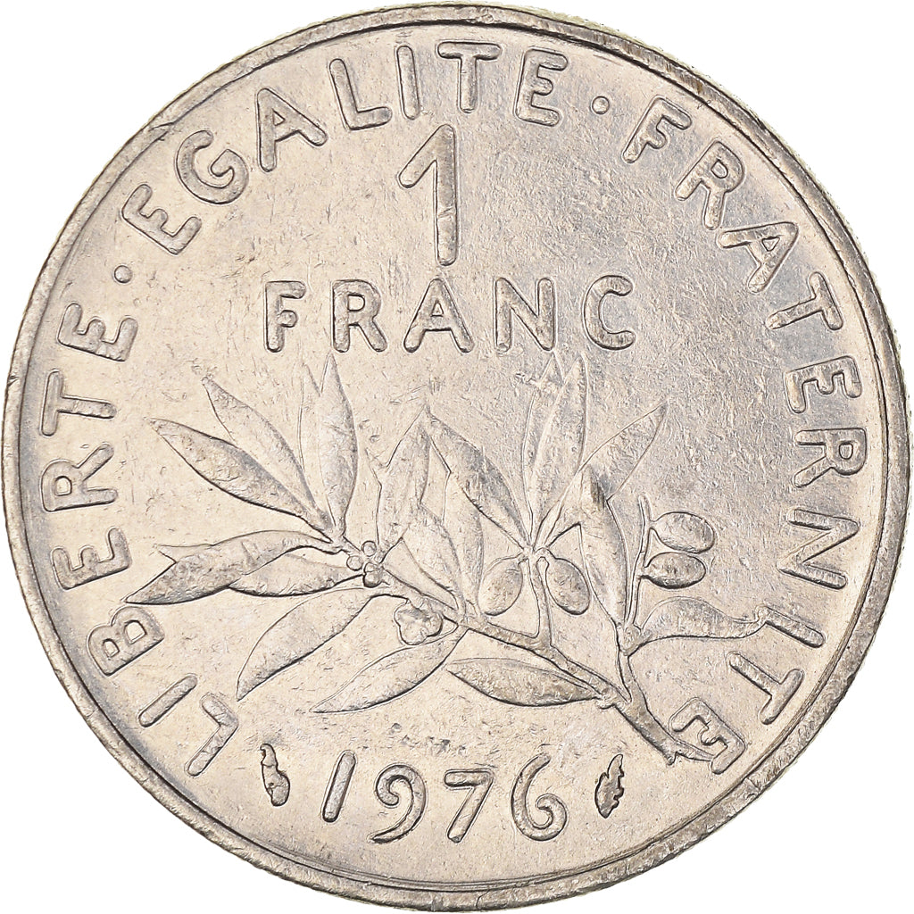 Münze, Frankreich, Franc, 1976