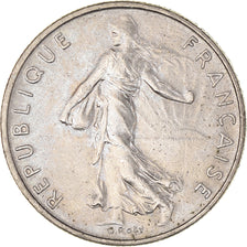 Coin, France, 1/2 Franc, 1975