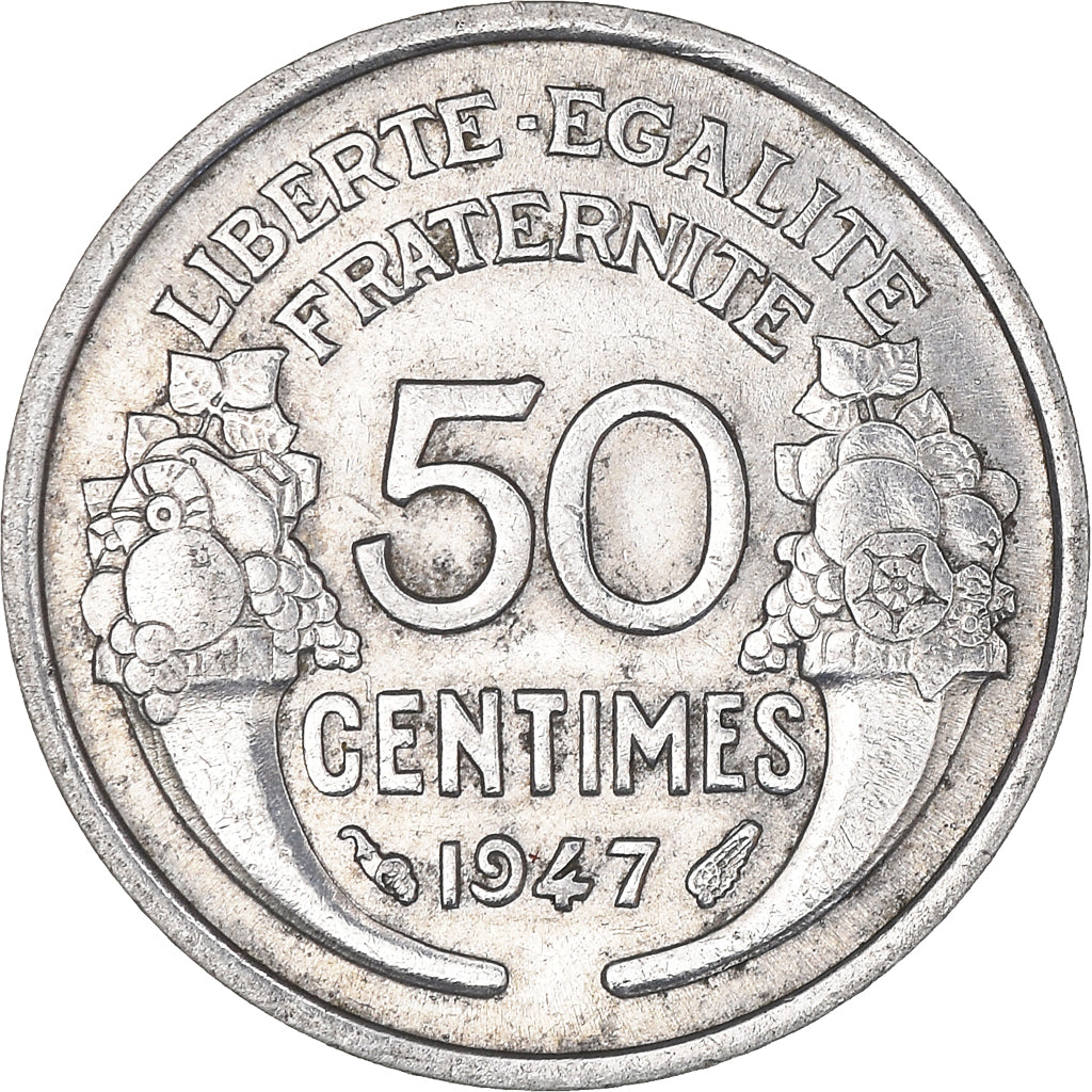 Moeda, França, 50 Centimes, 1947