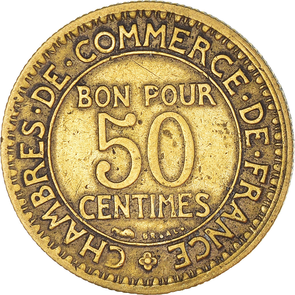 Münze, Frankreich, 50 Centimes, 1924