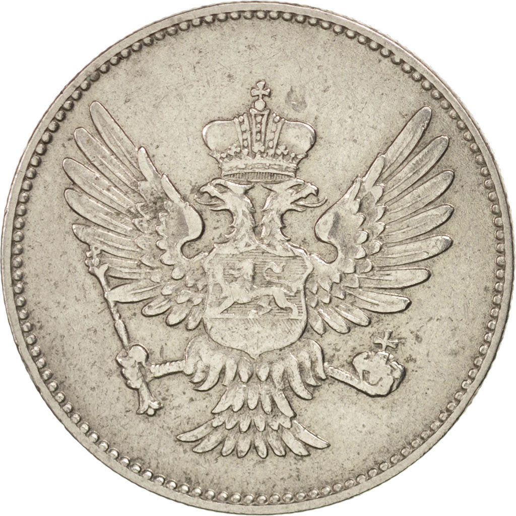 Montenegro, Nicholas I, 20 Para, 1908, BB, Nichel, KM:4