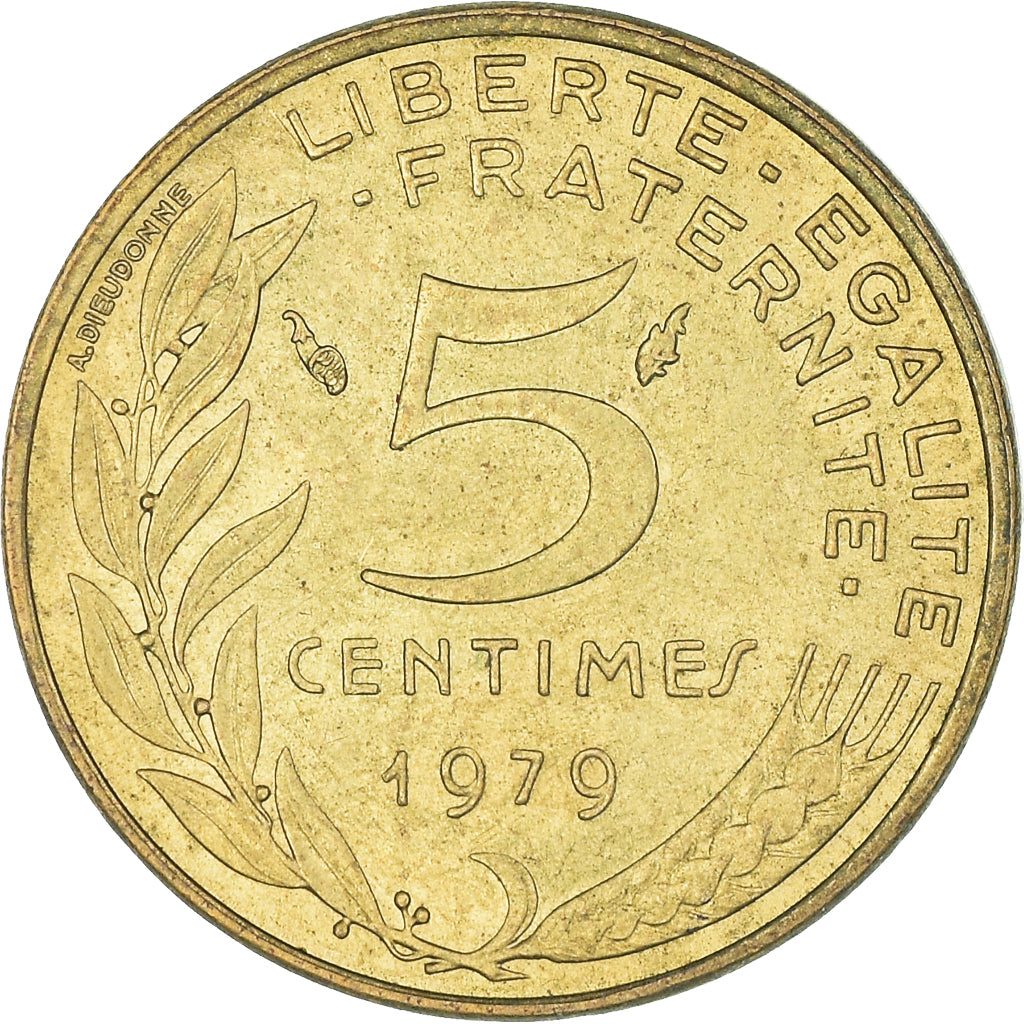 Munten, Frankrijk, 5 Centimes, 1979