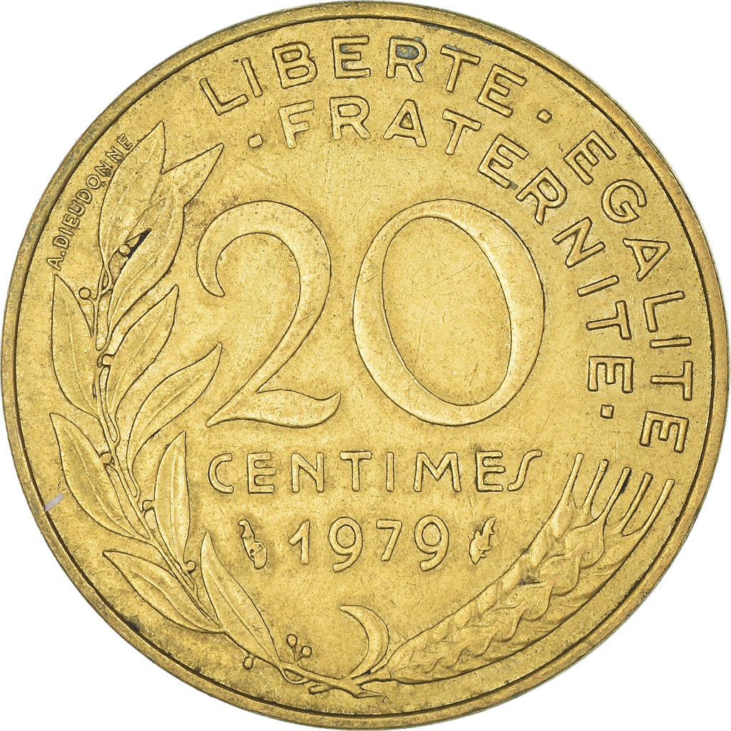 Coin, France, 20 Centimes, 1979