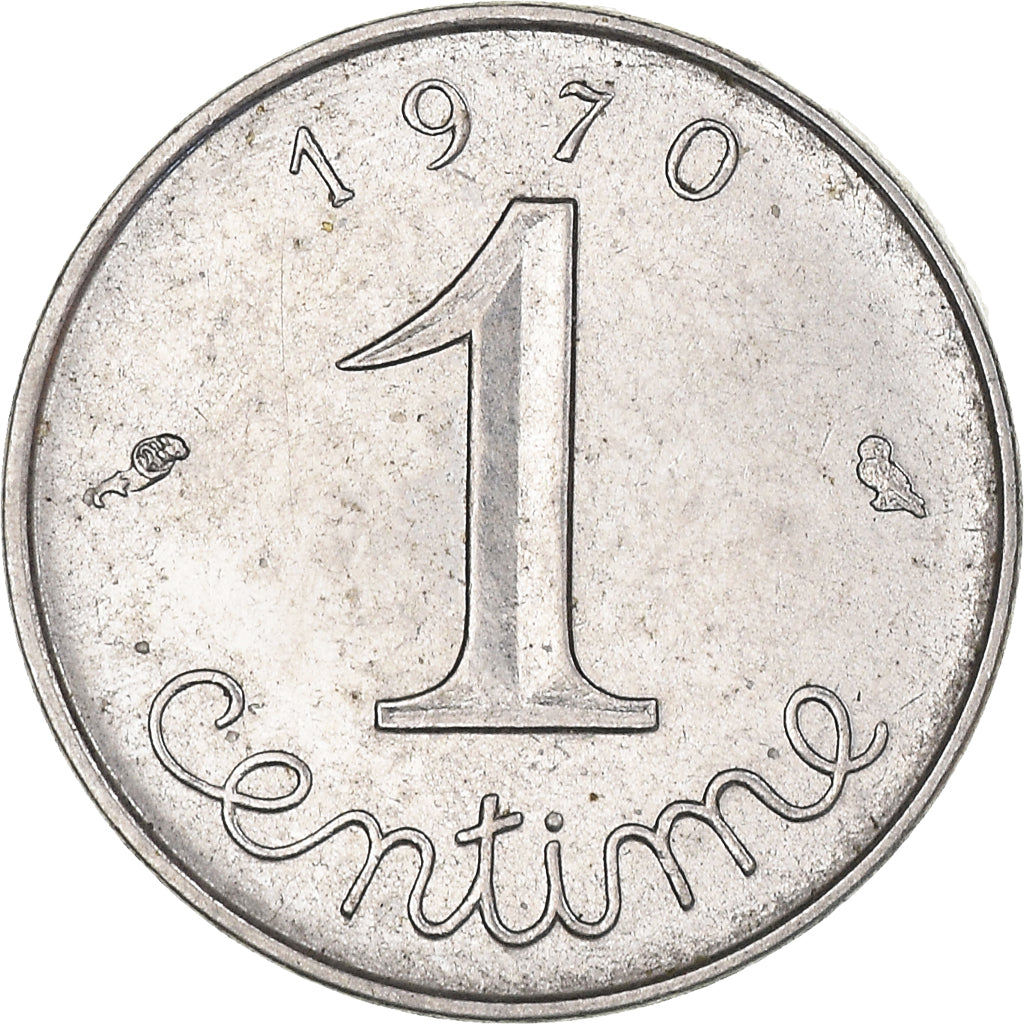 Moneta, Francia, Centime, 1970