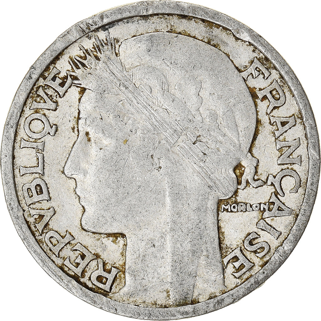 Moeda, França, 2 Francs, 1947