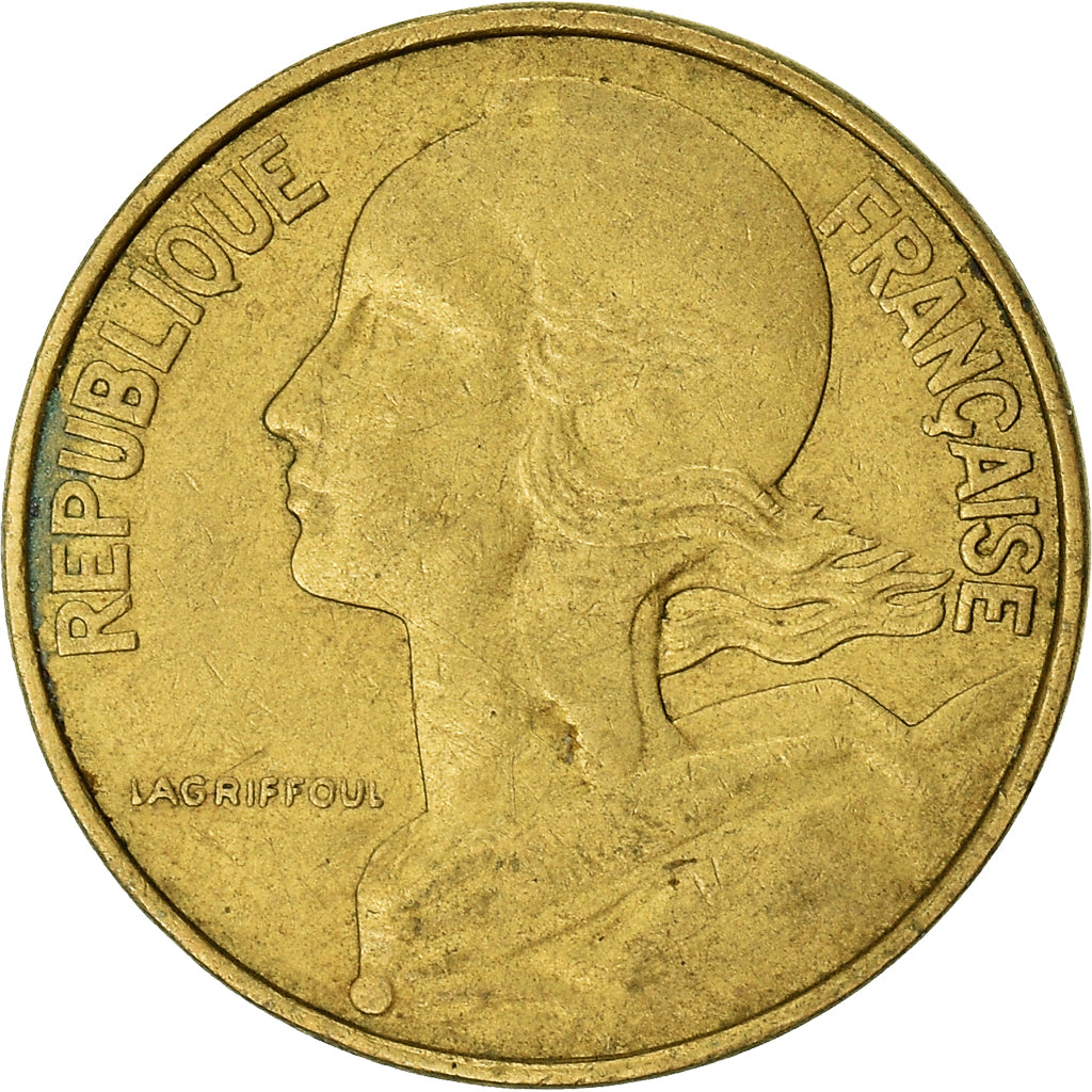 Moneta, Francja, 10 Centimes, 1974