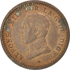 Spain, 2 Centimos, 1912, KM #732, AU(50-53), Copper, 20, 2.08