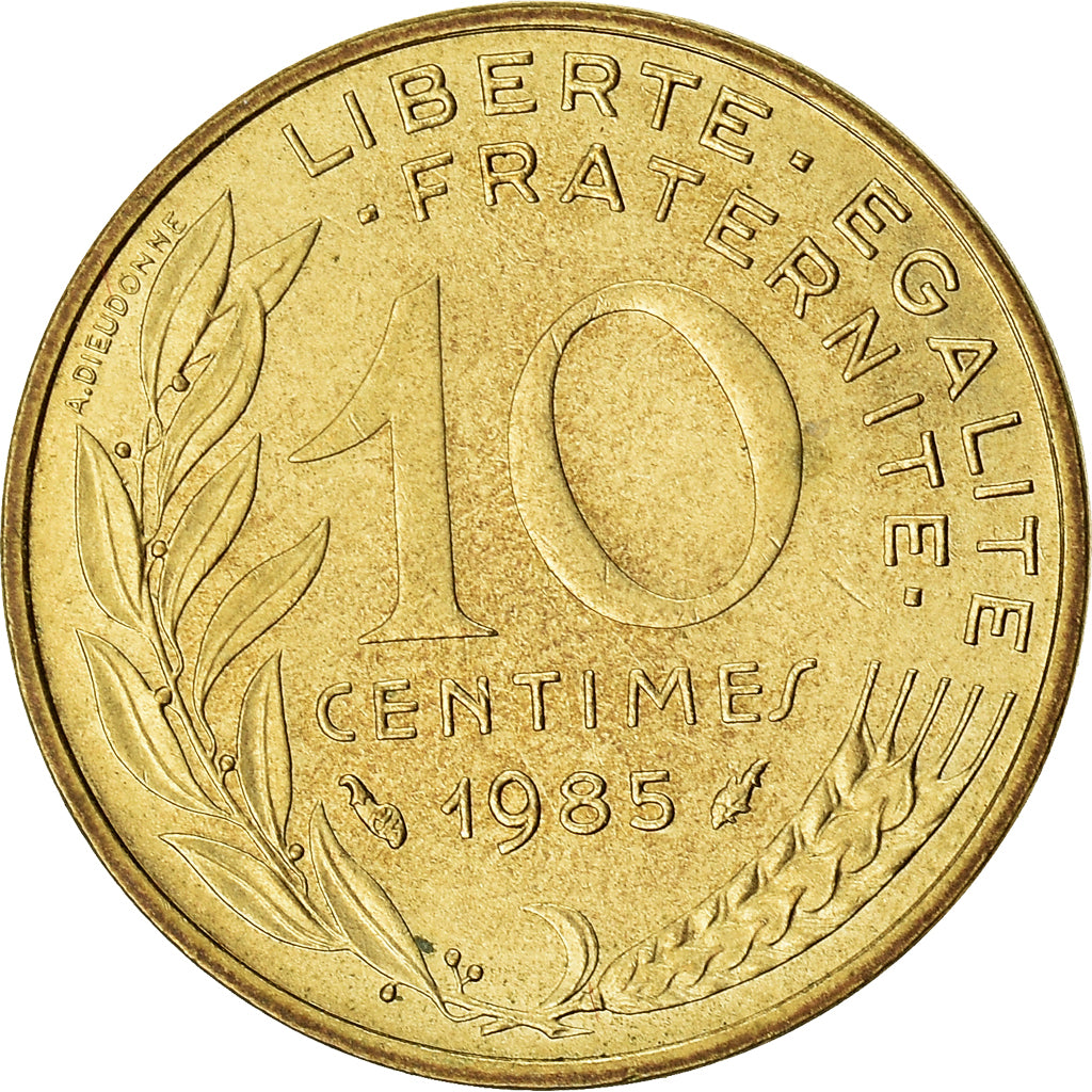 Munten, Frankrijk, 10 Centimes, 1985