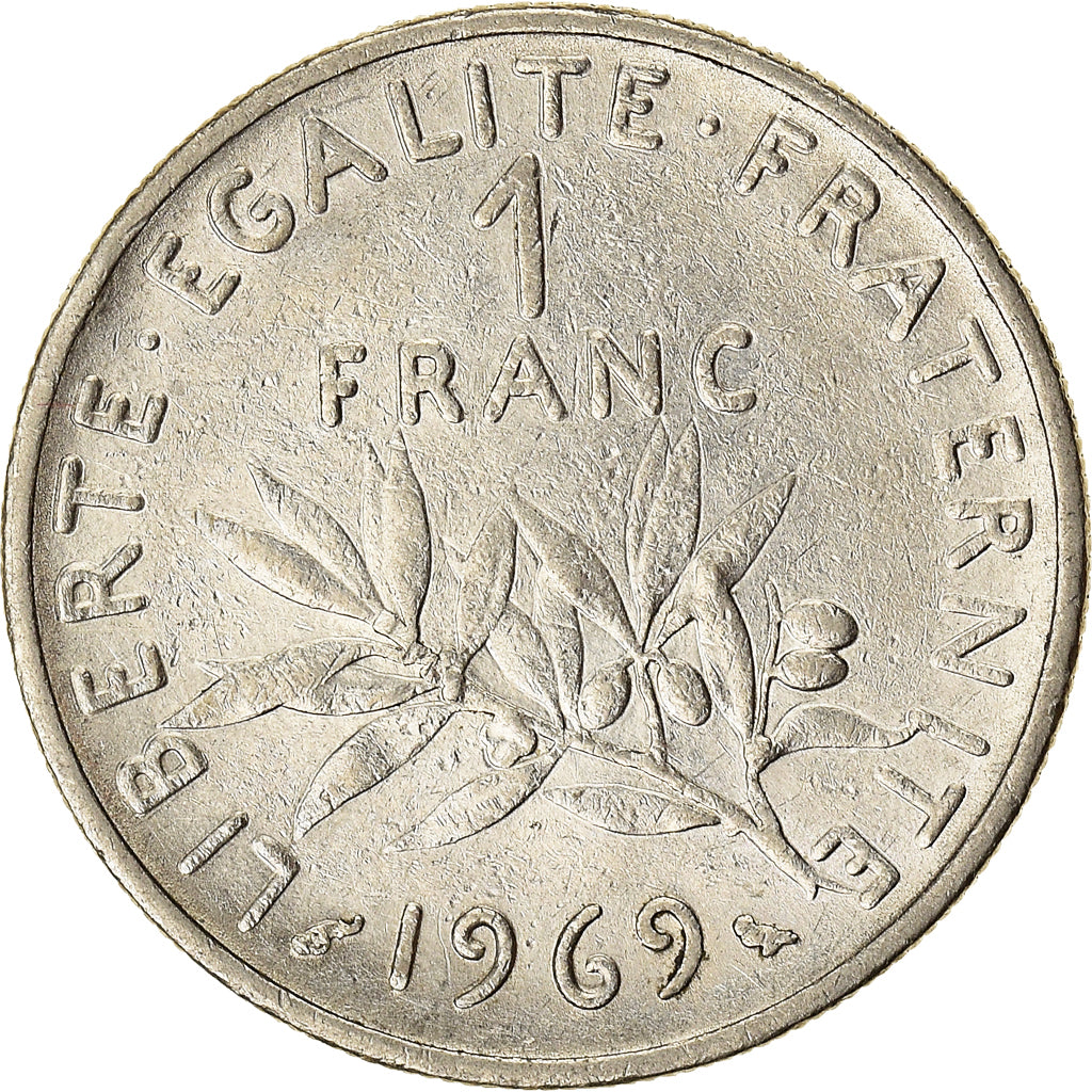 Moneta, Francja, Franc, 1969