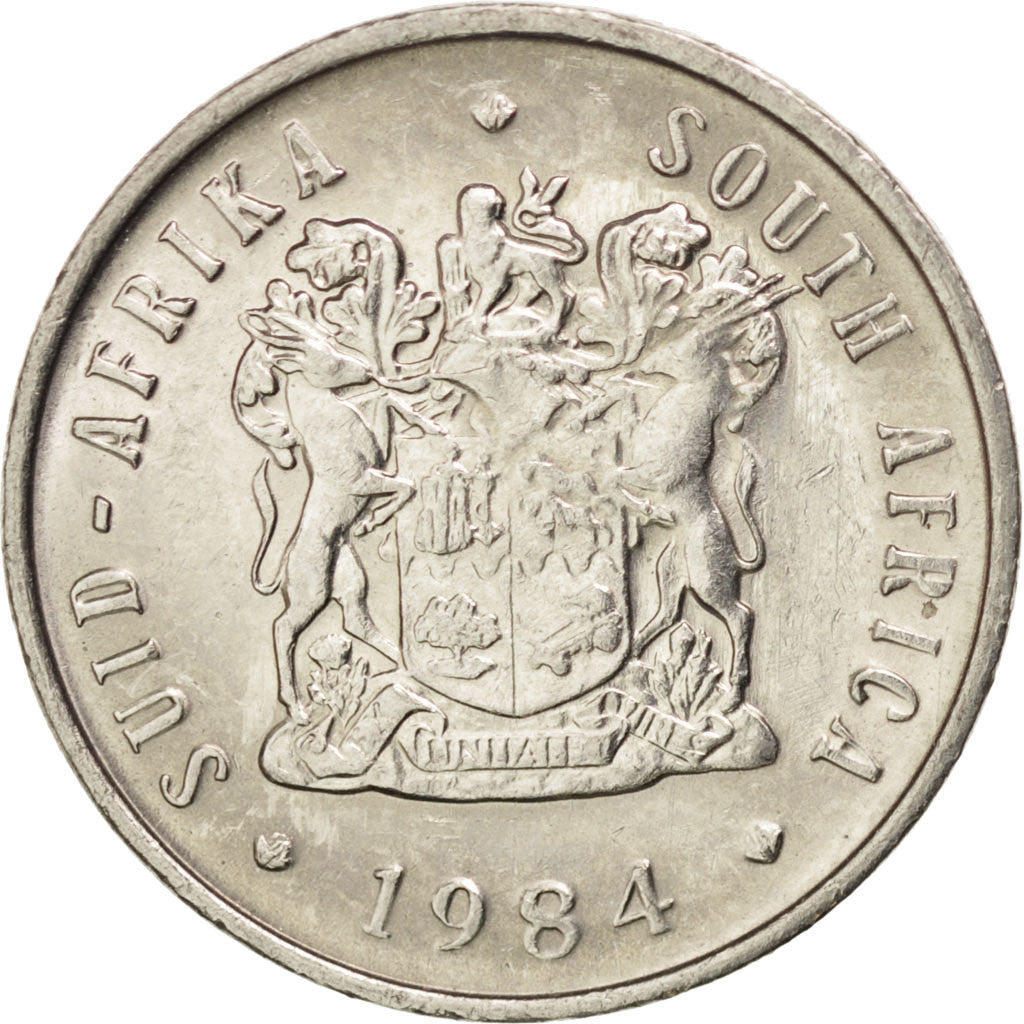 Coin, South Africa, 5 Cents, 1984, MS(63), Nickel, KM:84
