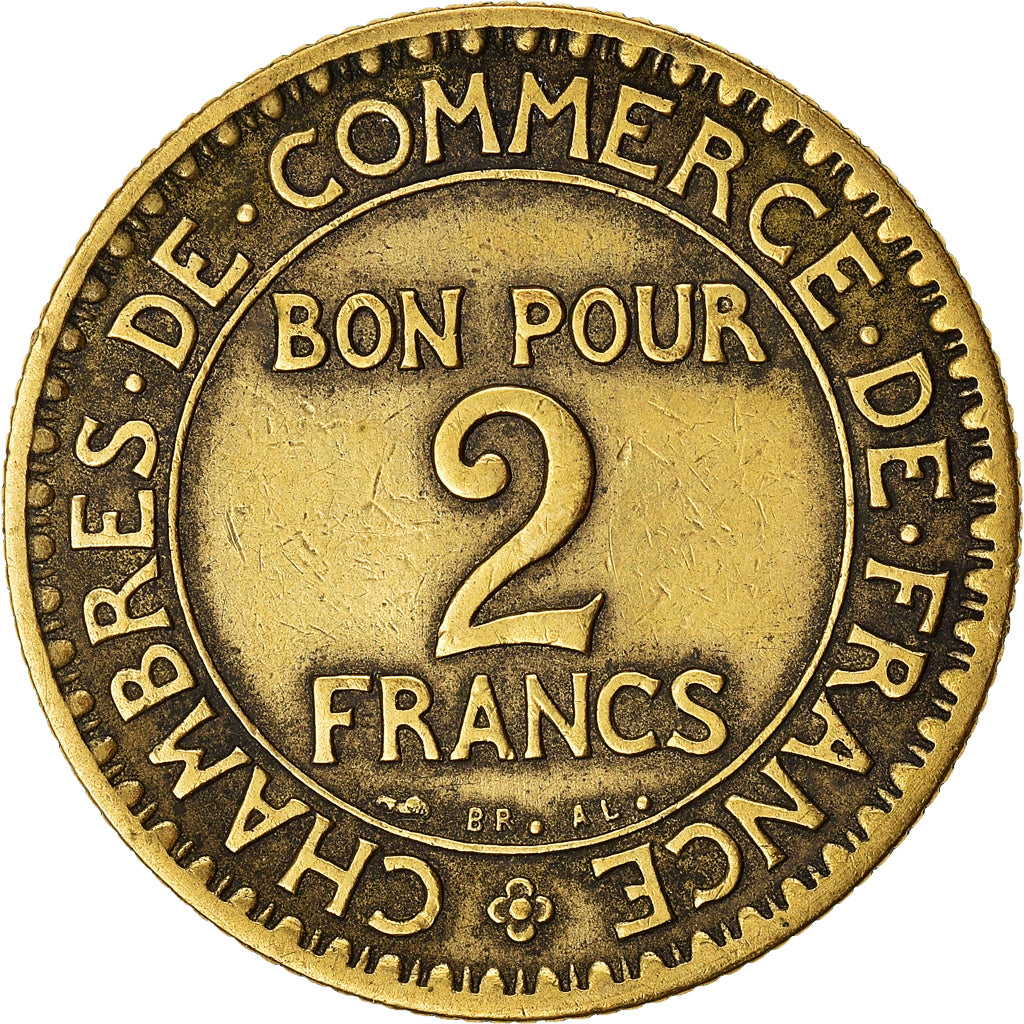 Moneta, Francia, 2 Francs, 1923