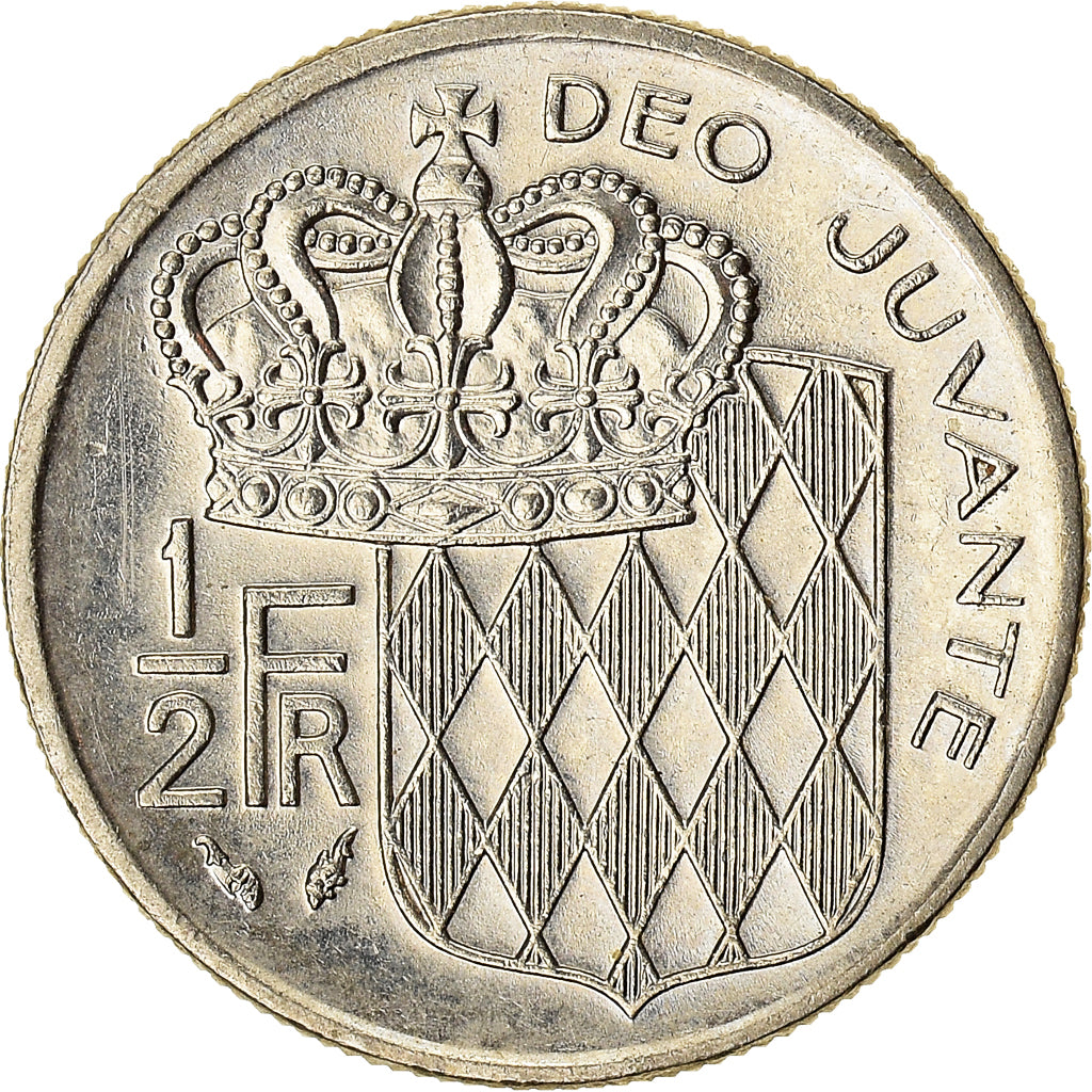 Munten, Monaco, 1/2 Franc, 1982
