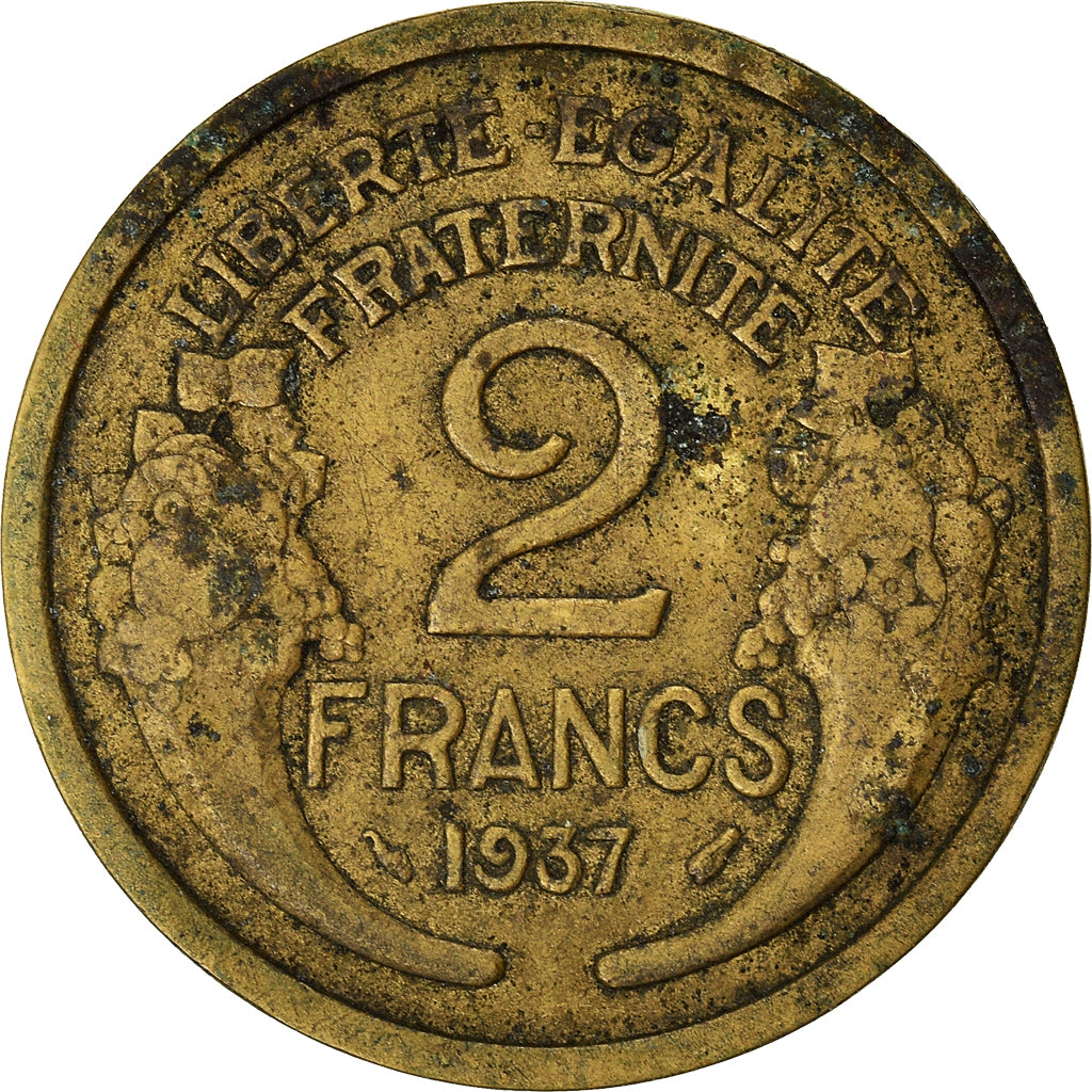 Munten, Frankrijk, 2 Francs, 1937