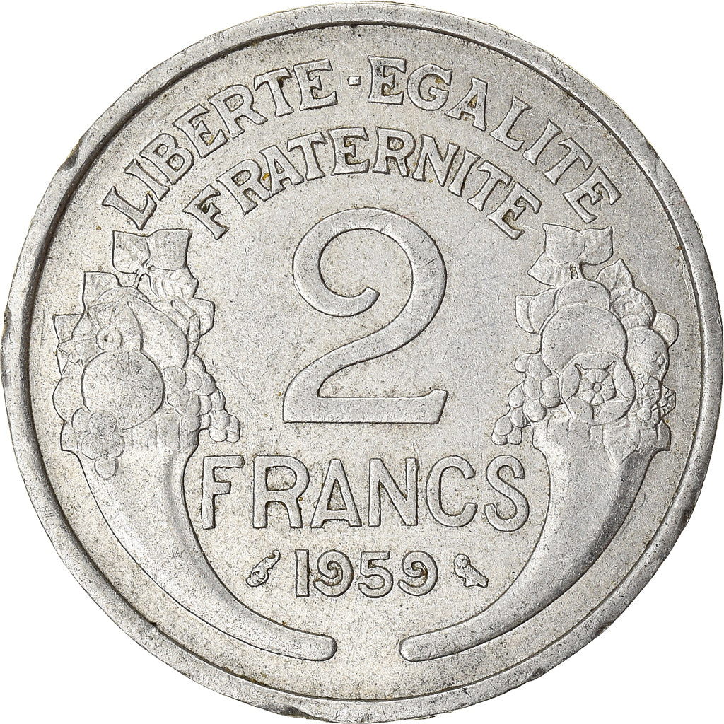 Munten, Frankrijk, 2 Francs, 1959