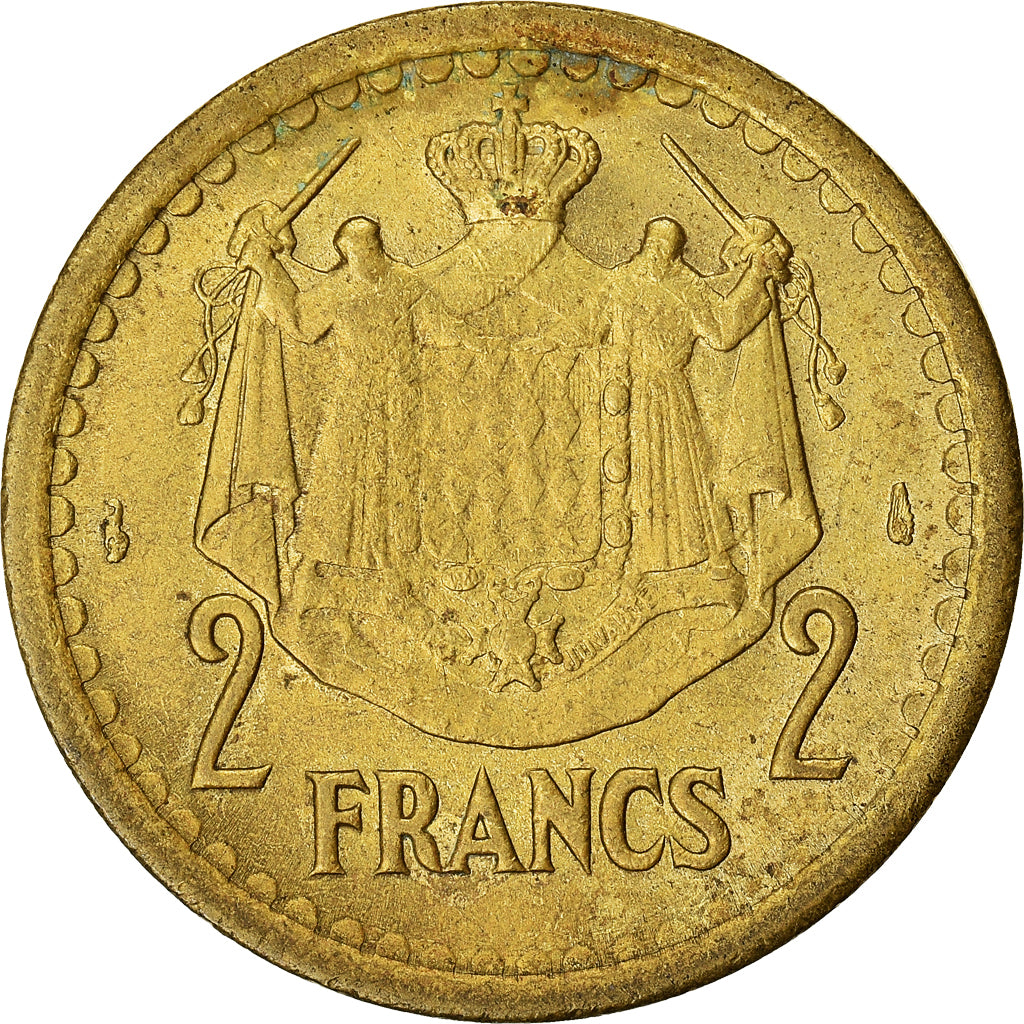 Moneta, Monaco, 2 Francs, 1943