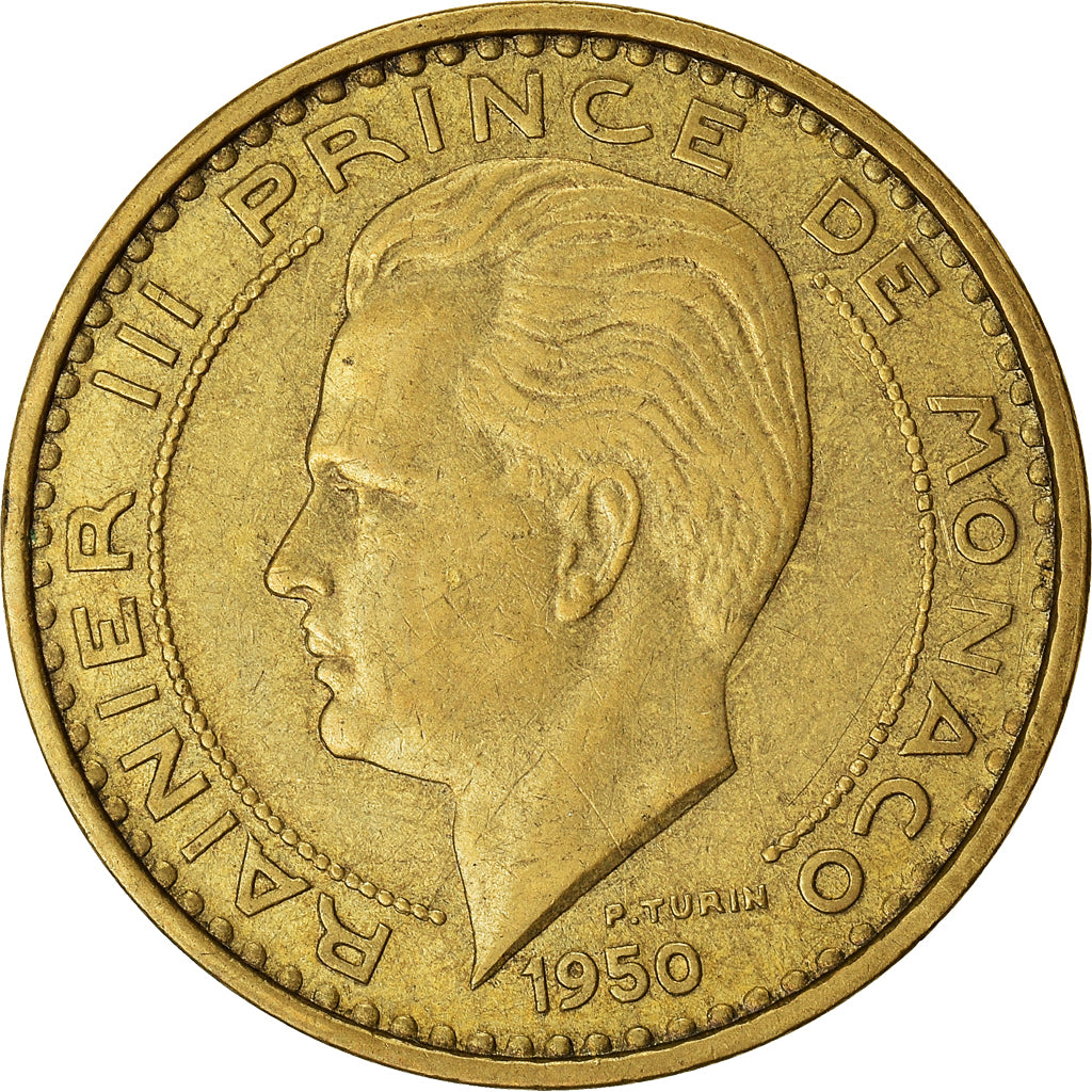 Munten, Monaco, 50 Francs, 1950