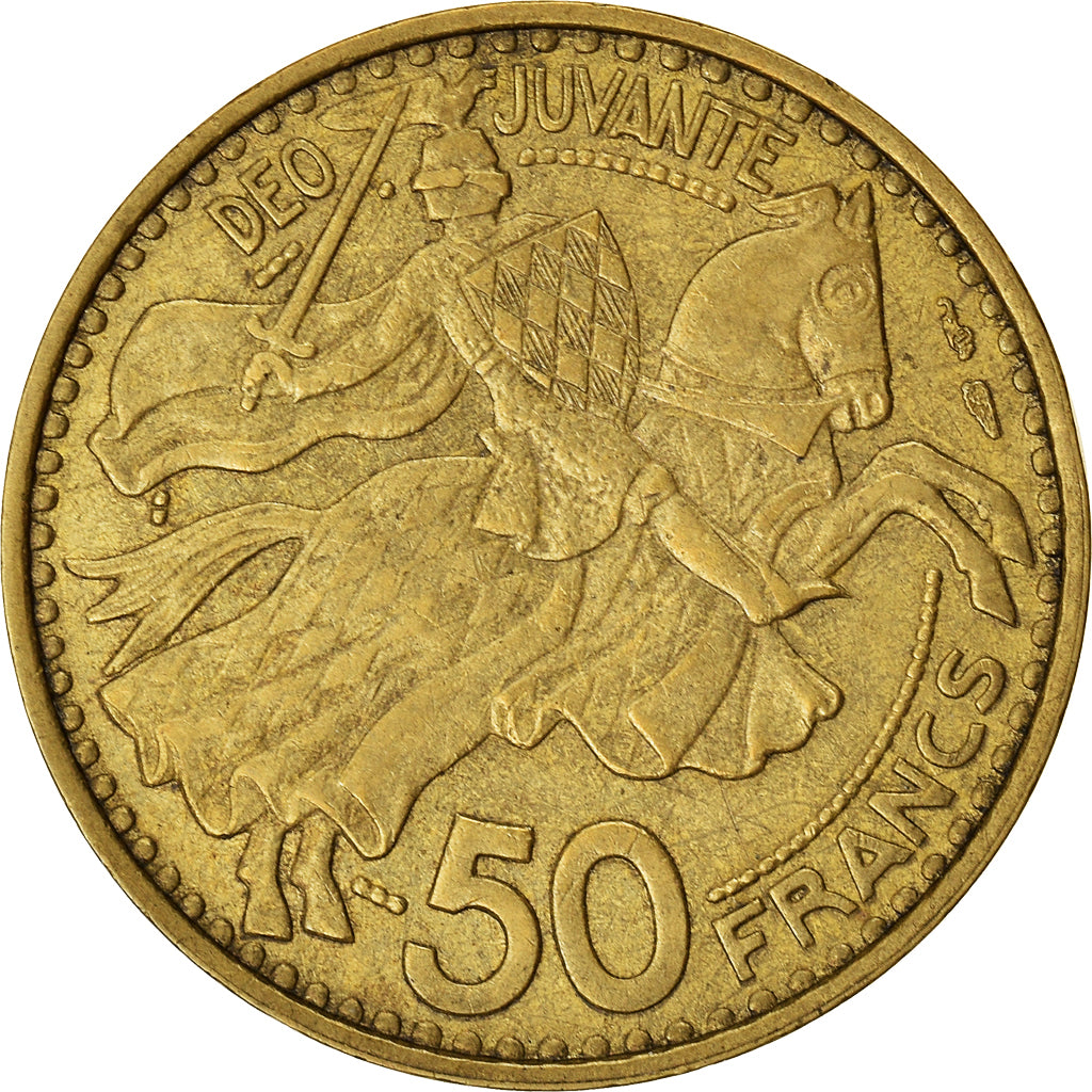 Munten, Monaco, 50 Francs, 1950
