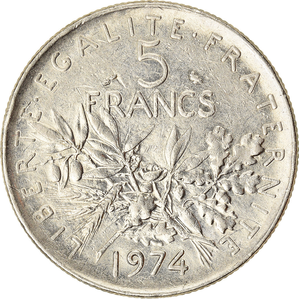 Coin, France, 5 Francs, 1974