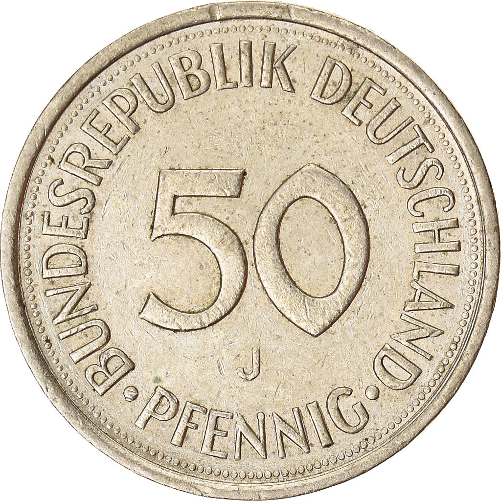Moneda, ALEMANIA - REPÚBLICA FEDERAL, 50 Pfennig, 1981