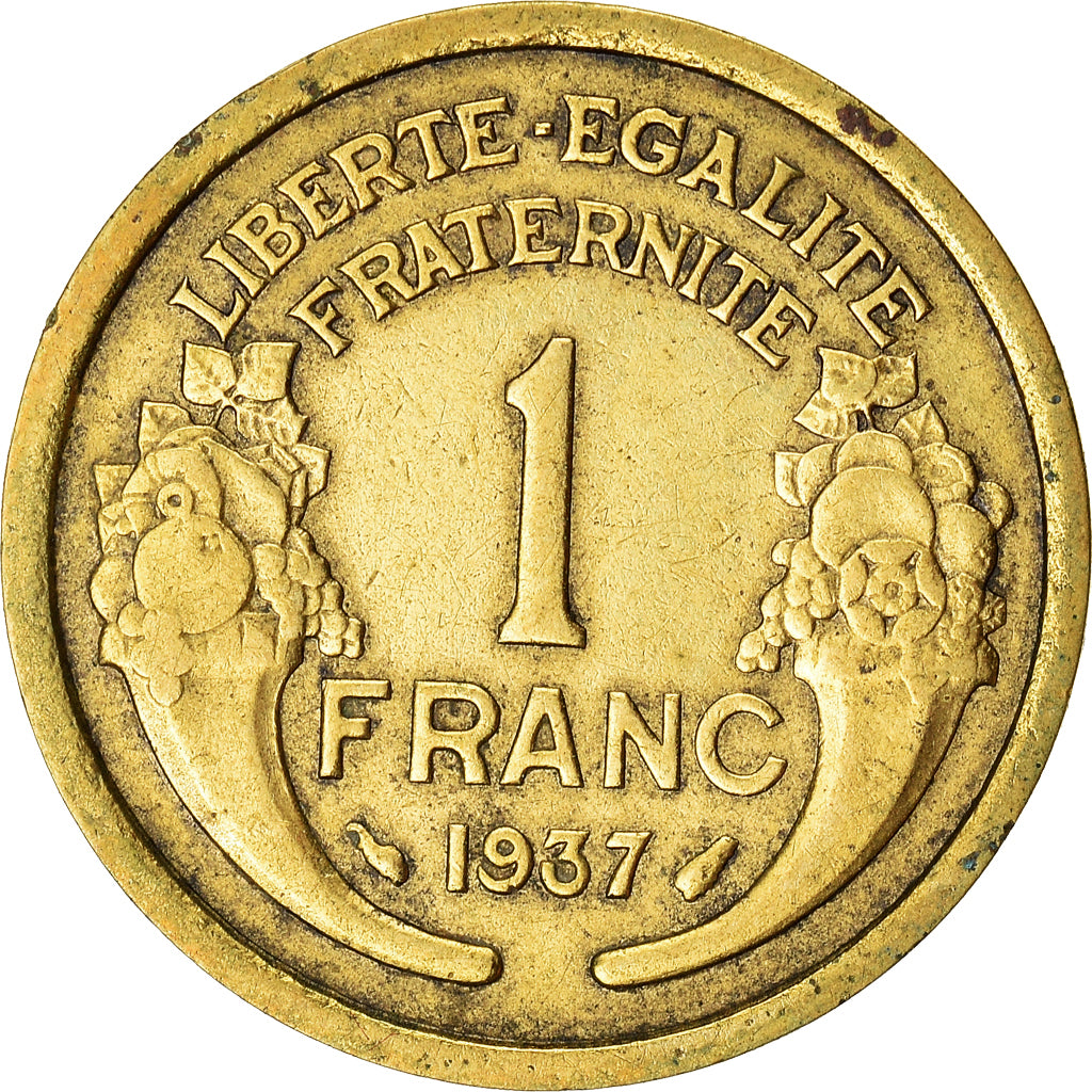 Coin, France, Franc, 1937