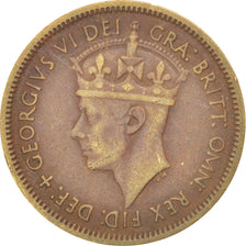 BRITISH WEST AFRICA, Shilling, 1952, KM #28, EF(40-45), Tin-Brass, 5.61