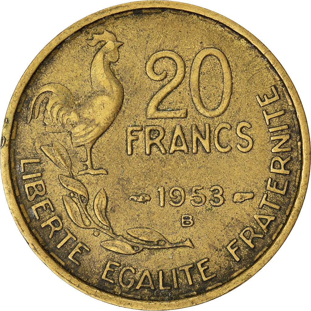 Munten, Frankrijk, 20 Francs, 1953