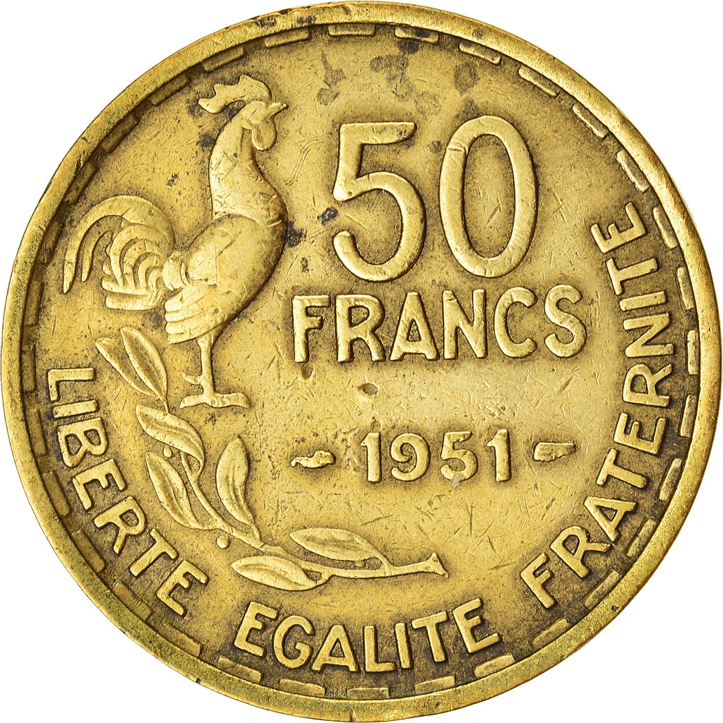 Moneta, Francja, 50 Francs, 1951