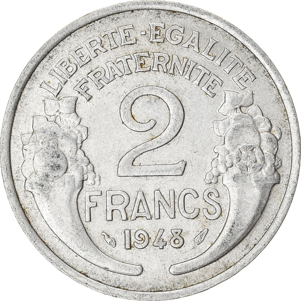 Munten, Frankrijk, 2 Francs, 1948