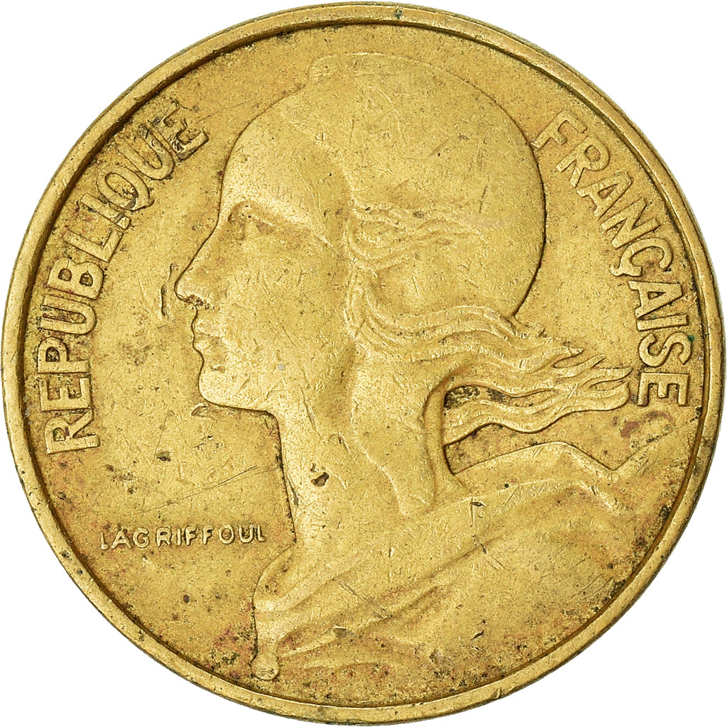 Moneda, Francia, 10 Centimes, 1966