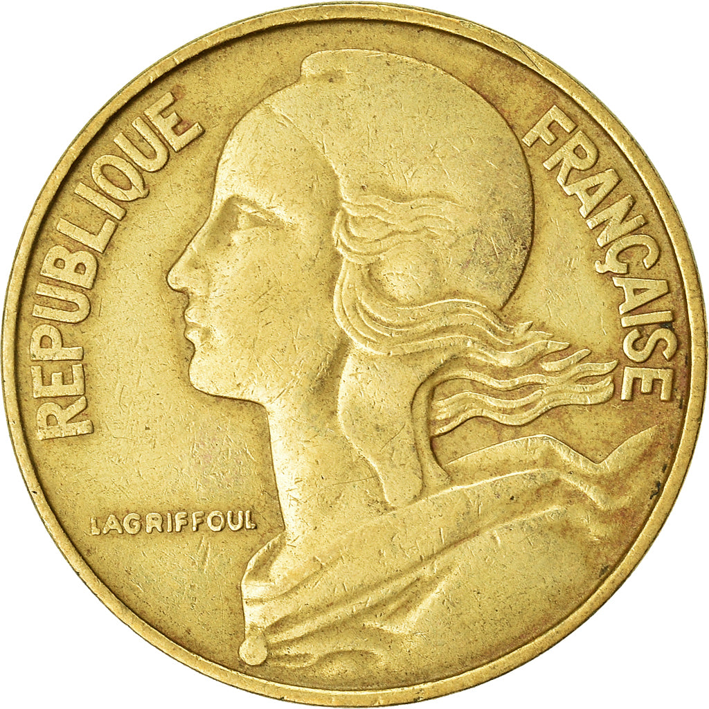 Moneta, Francja, 20 Centimes, 1964