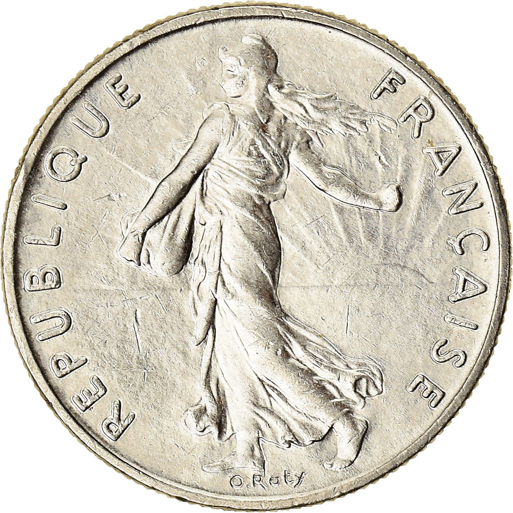 Munten, Frankrijk, 1/2 Franc, 1986
